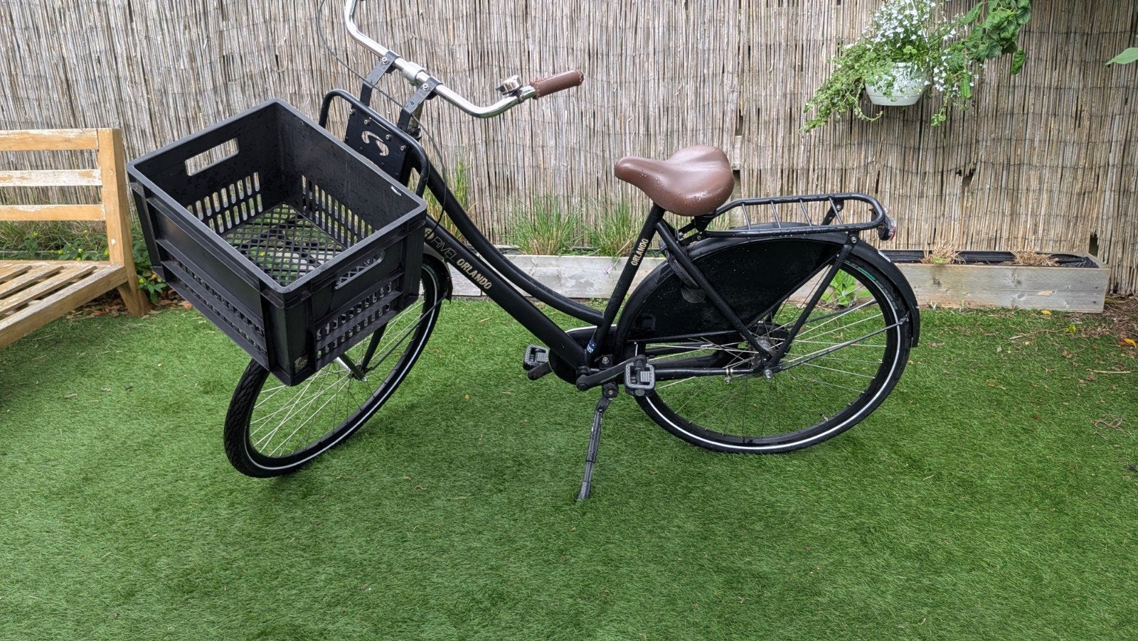 Rivel Orlando Omafiets 28 inch - Mat zwart - 3 versnellingen, Fietsen en Brommers, Fietsen | Dames | Omafietsen, 56 cm of meer