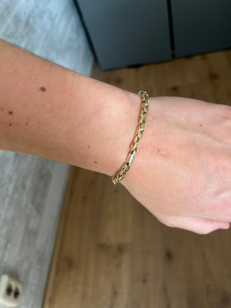 Koningschakel armband 14k goud 20 gram, Ophalen, Zo goed als nieuw, Goud, Goud