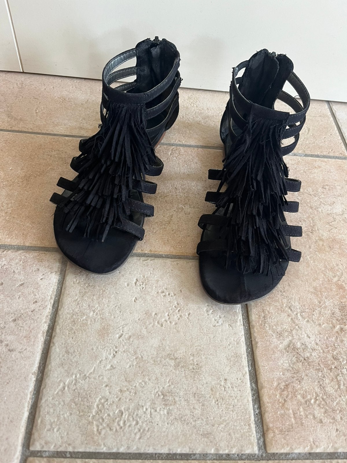 Super leuke zwarte Graceland sandaaltjes maat 37, Zwart, Gedragen, Sandalen of Muiltjes, Ophalen of Verzenden