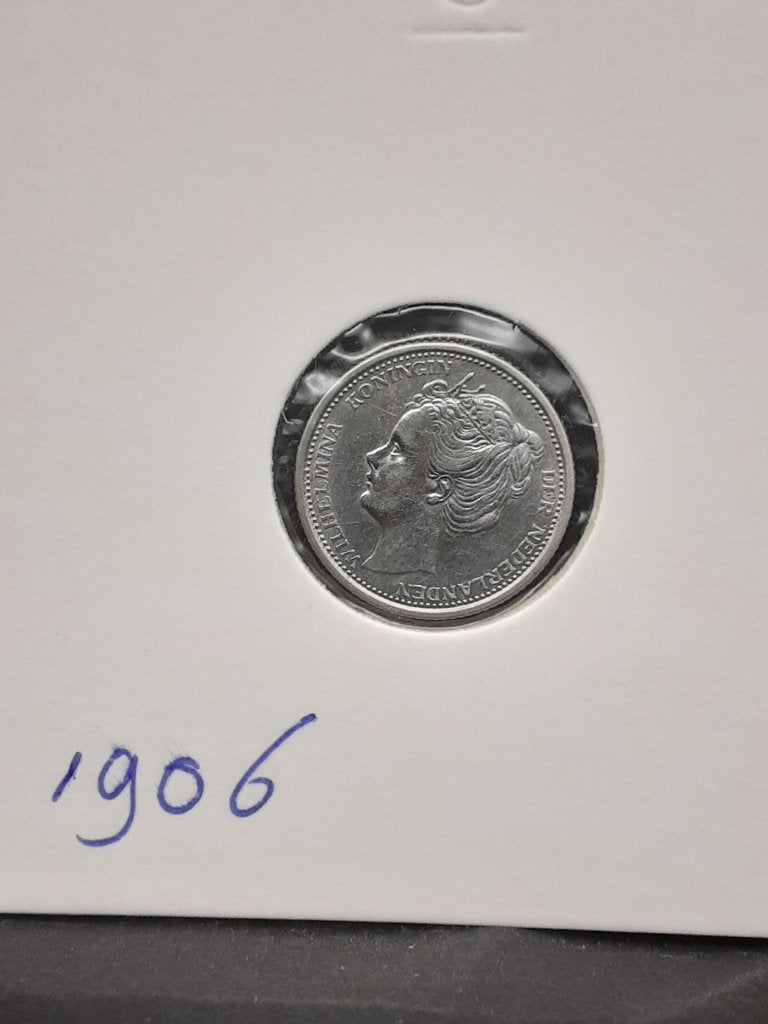 10 cent 1906 Koningin Wilhelmina, Verzenden, Zilver, 10 cent, Koningin Wilhelmina