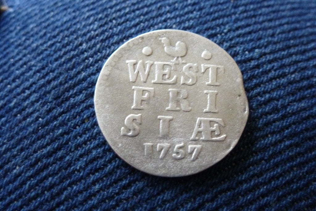 Provinciaal- hele mooie 2 stuiver zilver 1757 West Friesland, Vóór koninkrijk, Zilver, Losse munt, Overige waardes