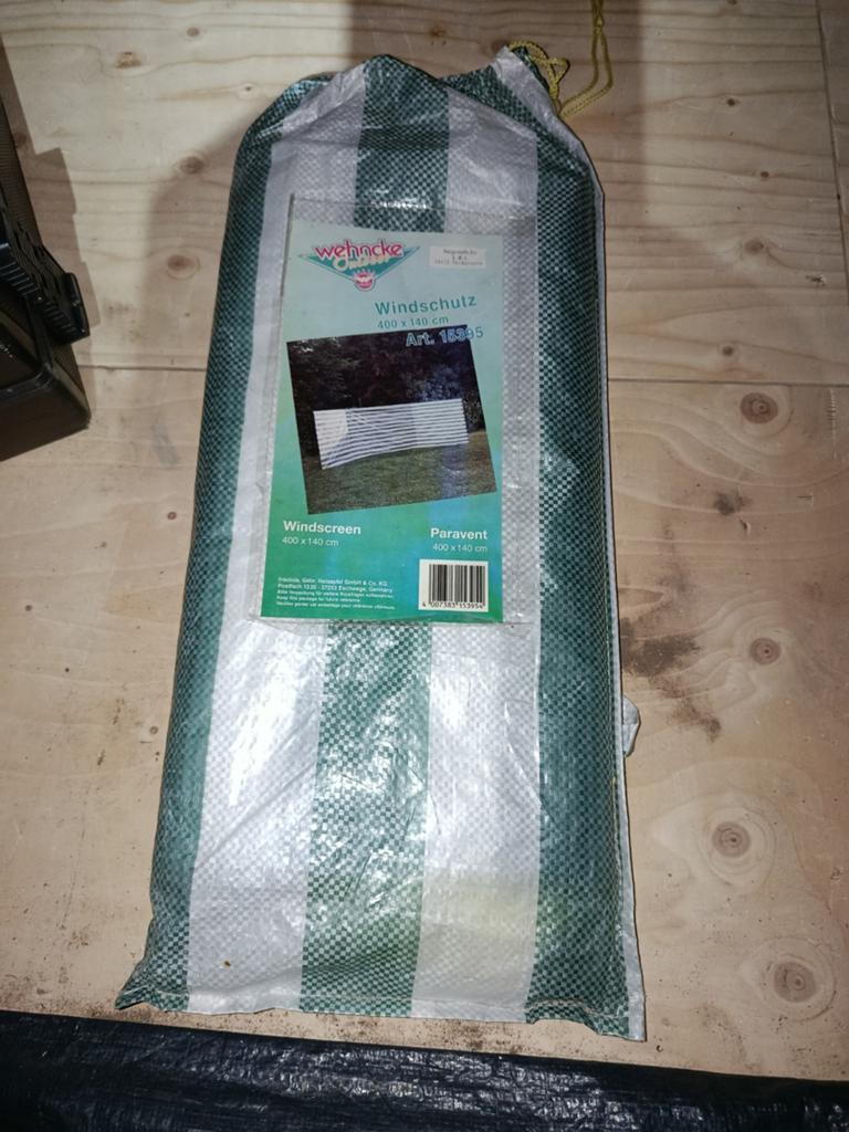 Wehncke Windscherm/Paravent 400x140 cm, Ophalen of Verzenden, Nieuw