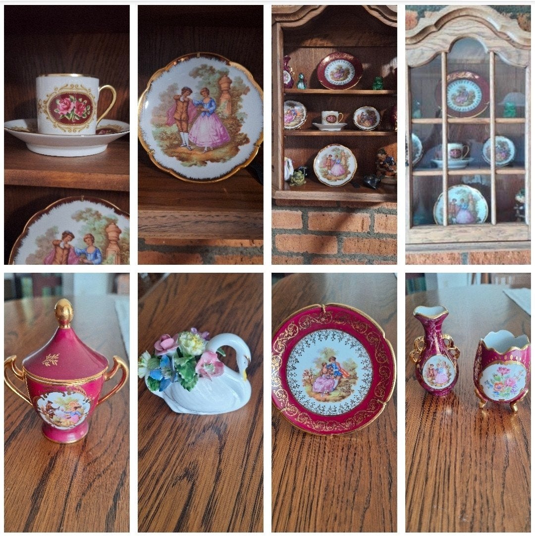 Muurkastje met Limoges en Royal Grafton, Ophalen