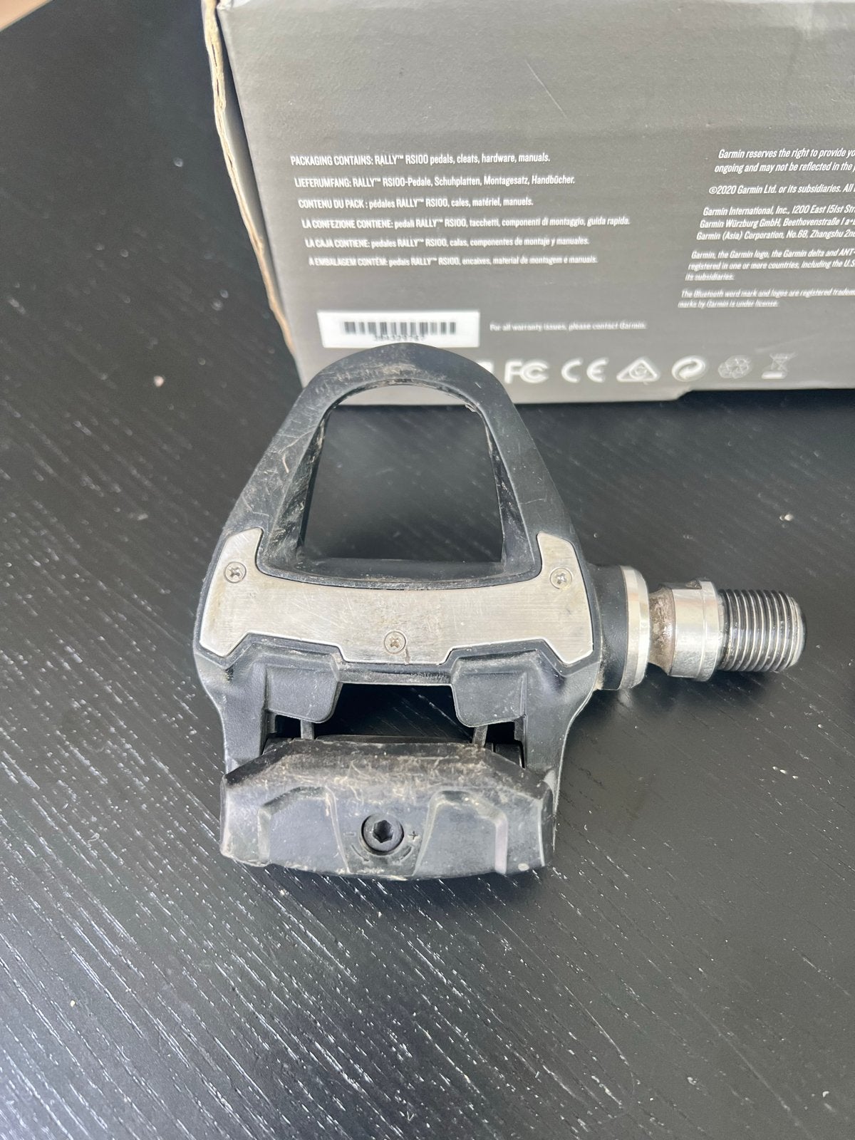 Garmin Rally RS100 vermogensmeter pedalen, Ophalen, Gebruikt