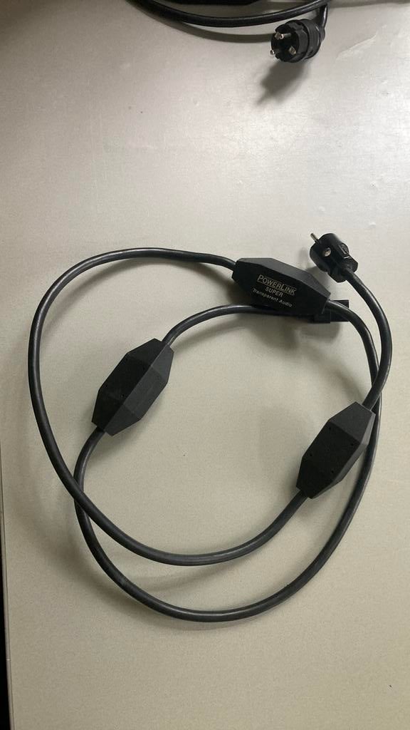 Transparent audio powerlink super netkabel powercord 2m, Audio, Tv en Foto, Audiokabels en Televisiekabels, Ophalen of Verzenden