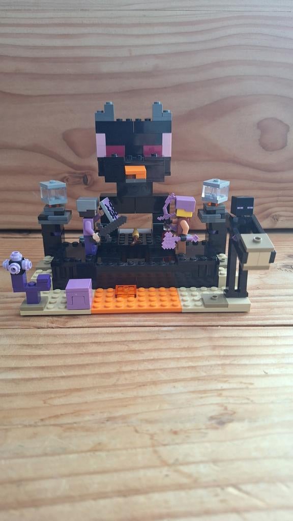 LEGO Minecraft 21242: De Eindarena, Compleet, Minecraft, Lego, Ophalen of Verzenden