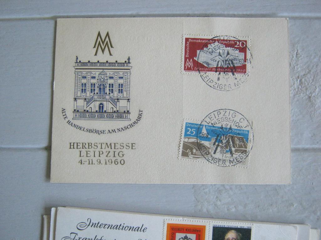 Eestedag Briefkaarten Duitsland DDR., Ophalen of Verzenden, Gestempeld, Overige thema's