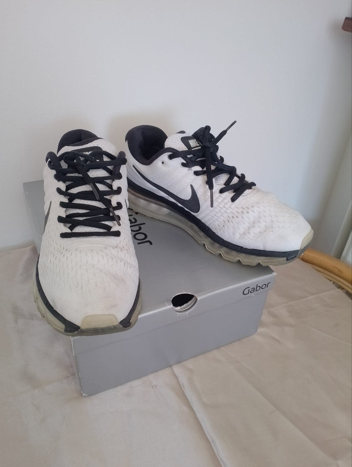 Heren NIKE AIR MAX running  confortabele sportschoenen, 42, Nike air max, Ophalen of Verzenden, Gedragen, Wit