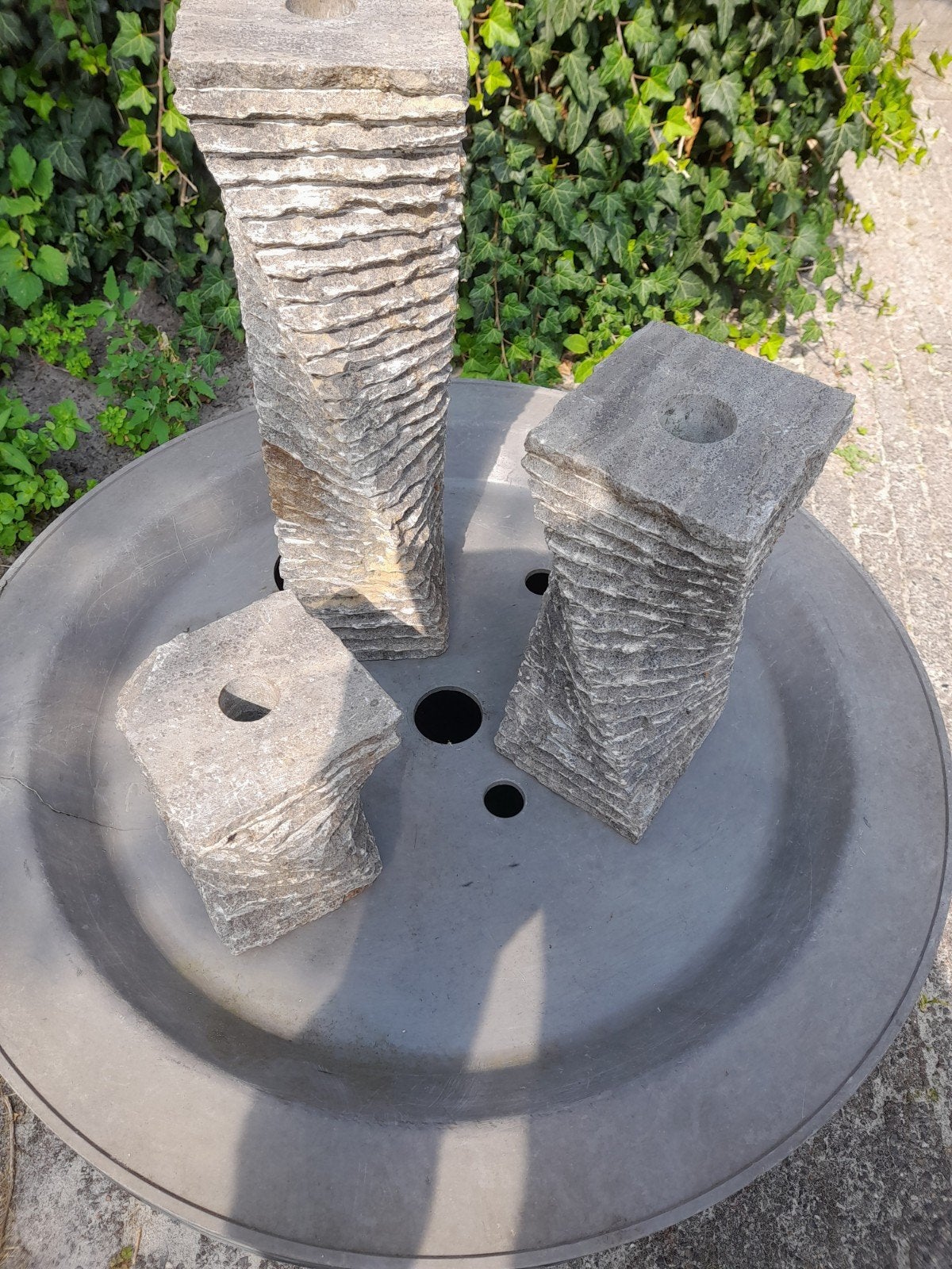 Waterornament, Tuin en Terras, Waterpartijen en Fonteinen, Ophalen, Gebruikt, Beton, Waterornament