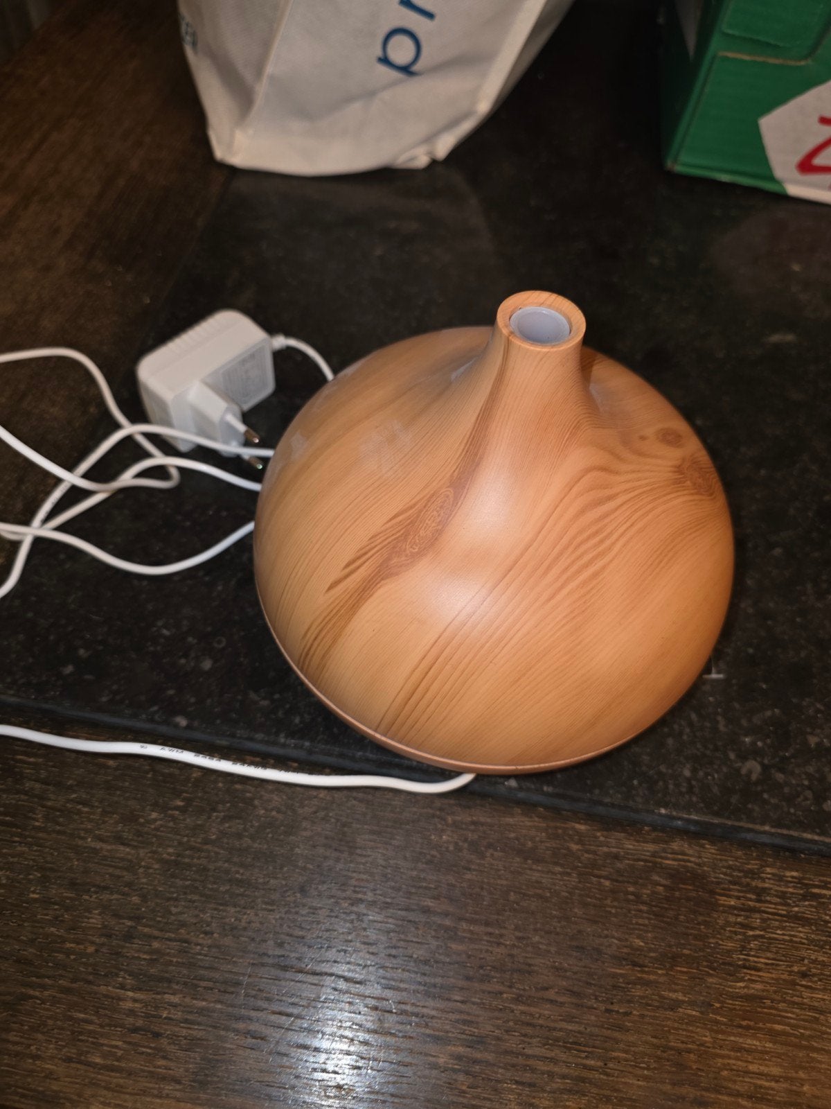 Aroma Diffuser Houtnerf - Geurverspreider, Huis en Inrichting, Woonaccessoires | Overige, Gebruikt, Kunststof, Ophalen of Verzenden