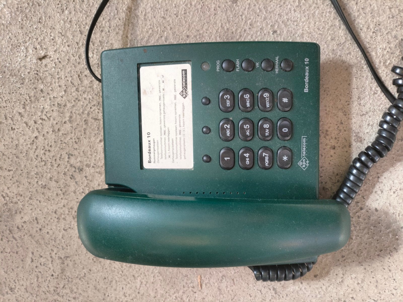 Vintage PTT Telecommunicatie Bordeaux 10 Telefoon, Ophalen of Verzenden, Gebruikt