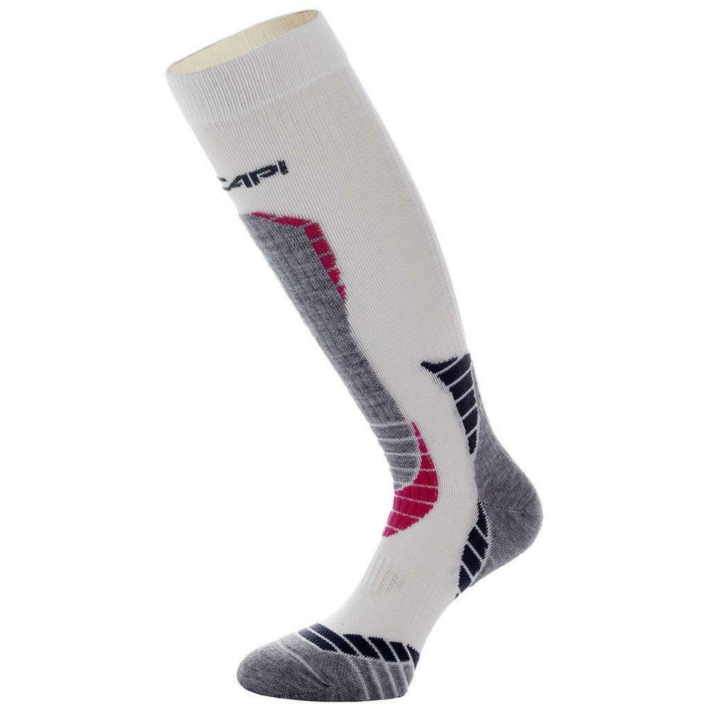 Accapi Ski Wool skisokken met Merino wol white pink skisok, Kleding | Dames, Wintersportkleding, Maat 38/40 (M), Info@accapi.com