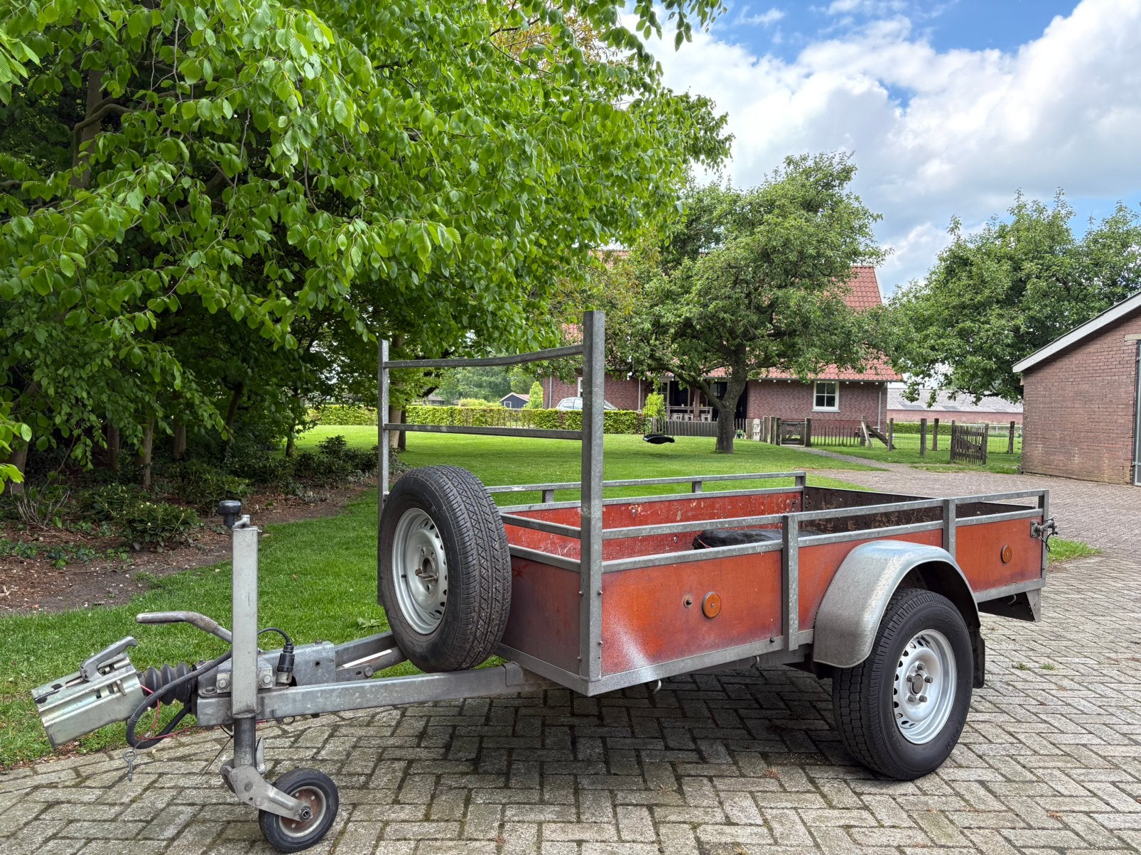 Nette geremde HOKA aanhanger/enkelasser 750 kg, Auto diversen, Ophalen, Zo goed als nieuw