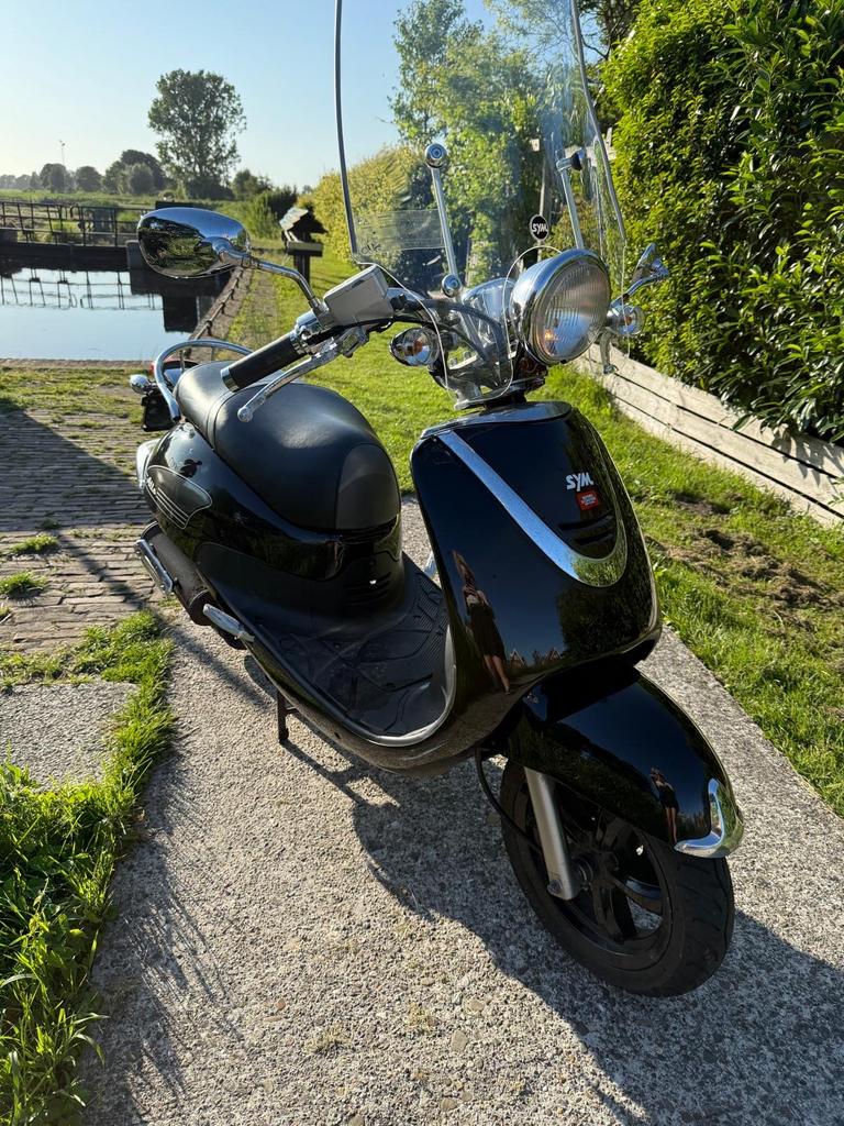 Sym Allo 50  (2019) blauw kenteken, Fietsen en Brommers, Scooters | SYM, Ophalen, Gebruikt, Benzine, Allo