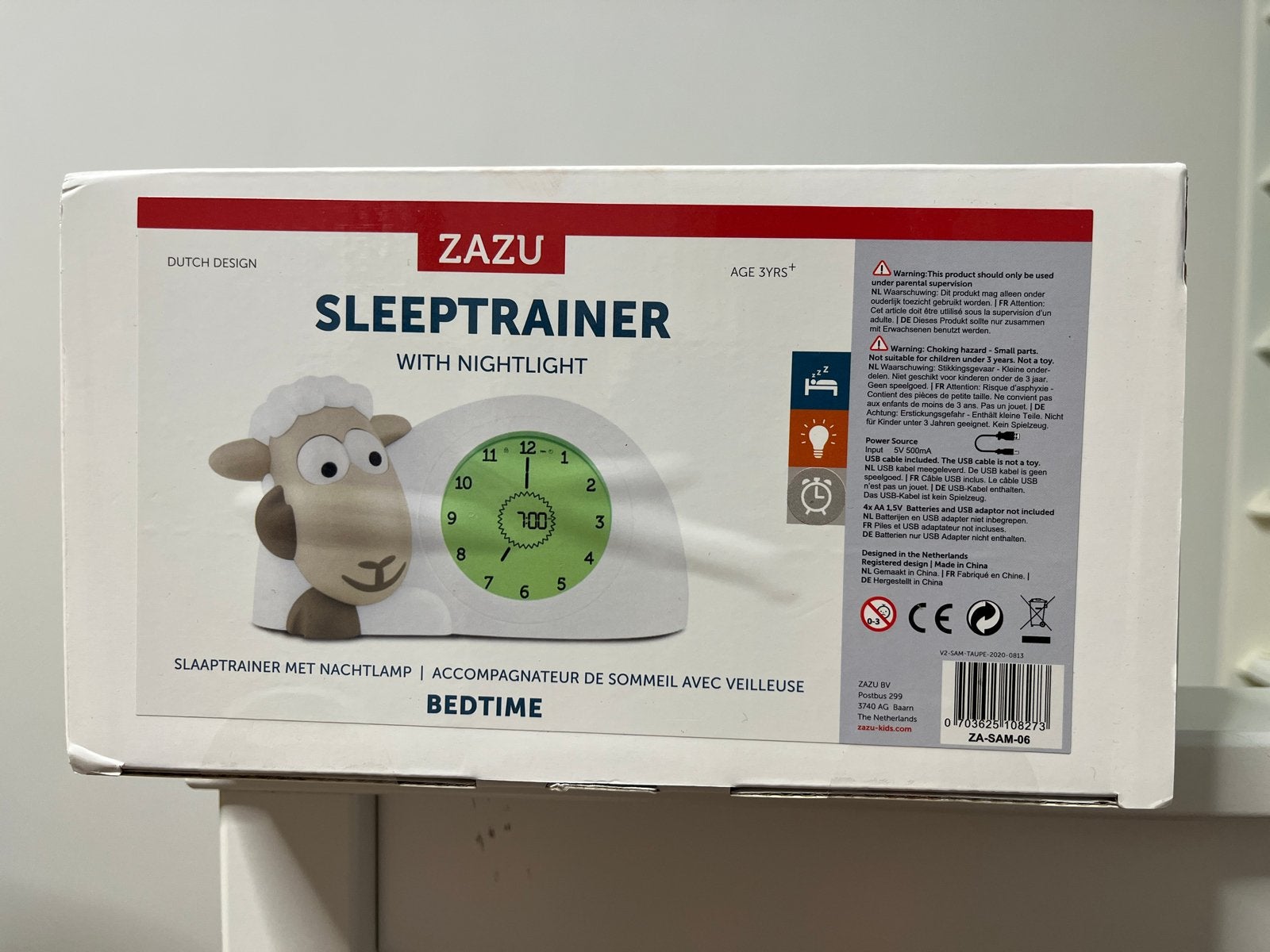 Zazu Schaap Sam de slaaptrainer wit met nachtlicht NIEUW, Ophalen of Verzenden, Nieuw