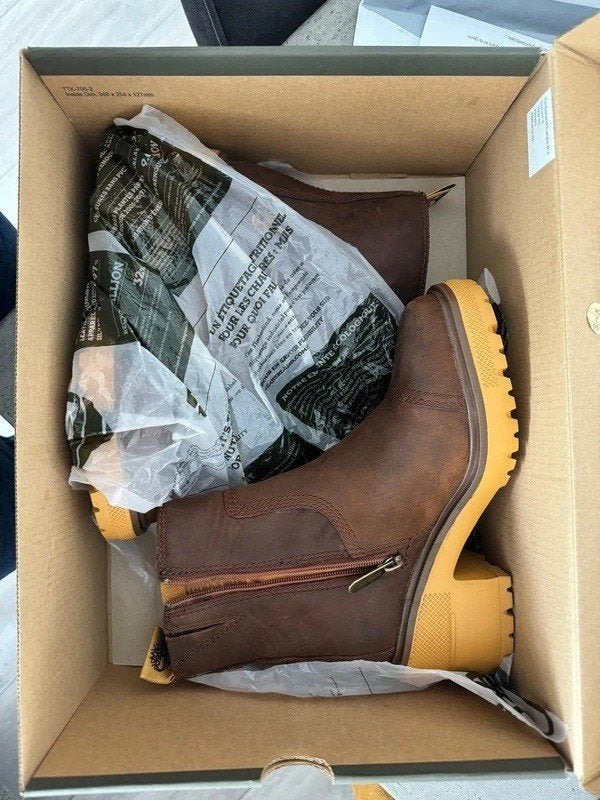 Timberland laarzen leer - Timberland brown leather boots, Hoge laarzen, Bruin, Nieuw, Ophalen of Verzenden