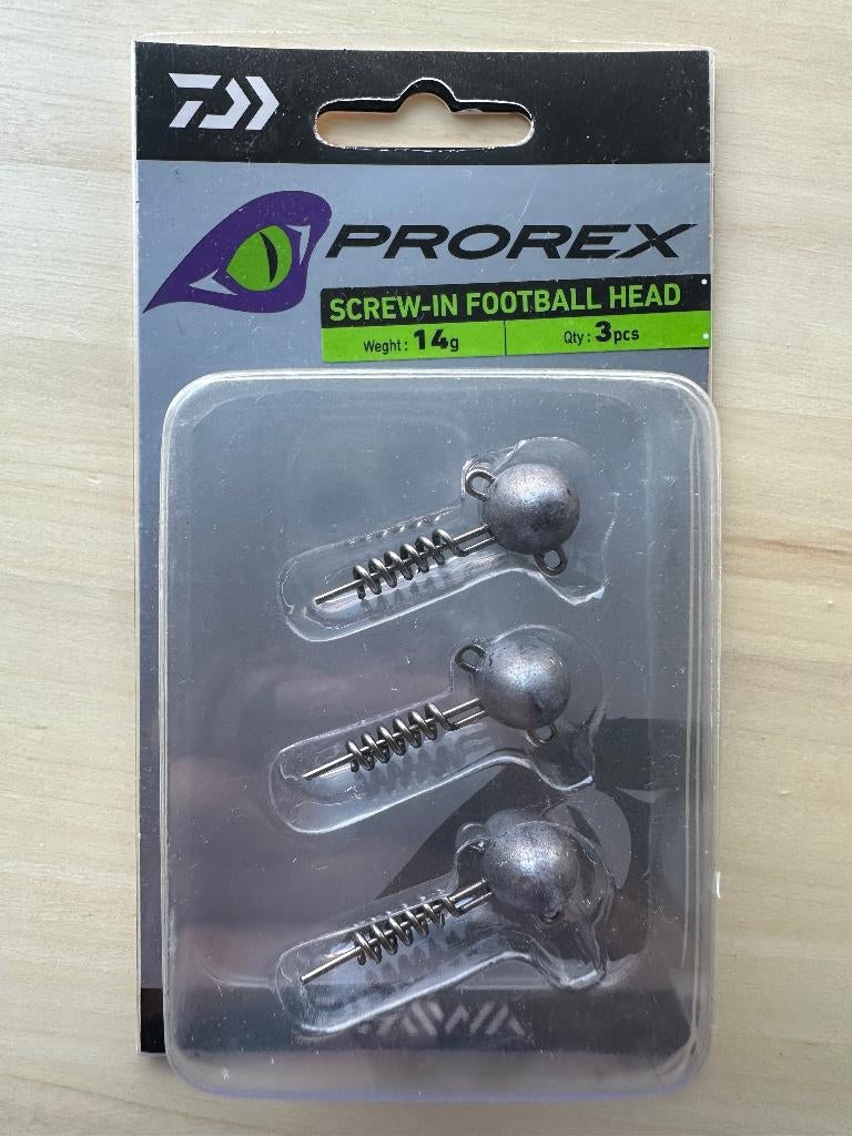 Nieuwe Daiwa Prorex Screw-In Football Head 14 g      (48), Ophalen of Verzenden, Nieuw, Overige typen