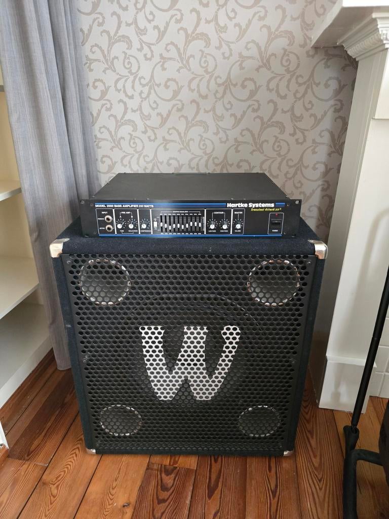 Hartke 2000 Transient Attack + Warwick WCA 115 Pro, Muziek en Instrumenten, Versterkers | Bas en Gitaar, Ophalen, Gebruikt, 100 watt of meer