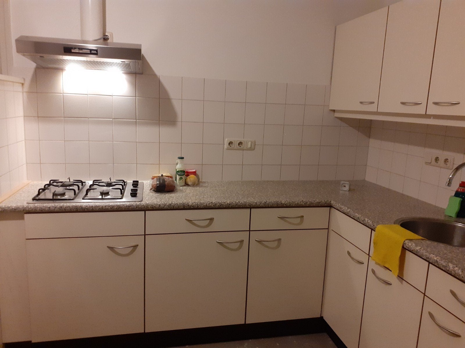 Keller keuken en gaskookplaat samen te koop, Ophalen of Verzenden, Inbouw, Gas, 4 kookzones