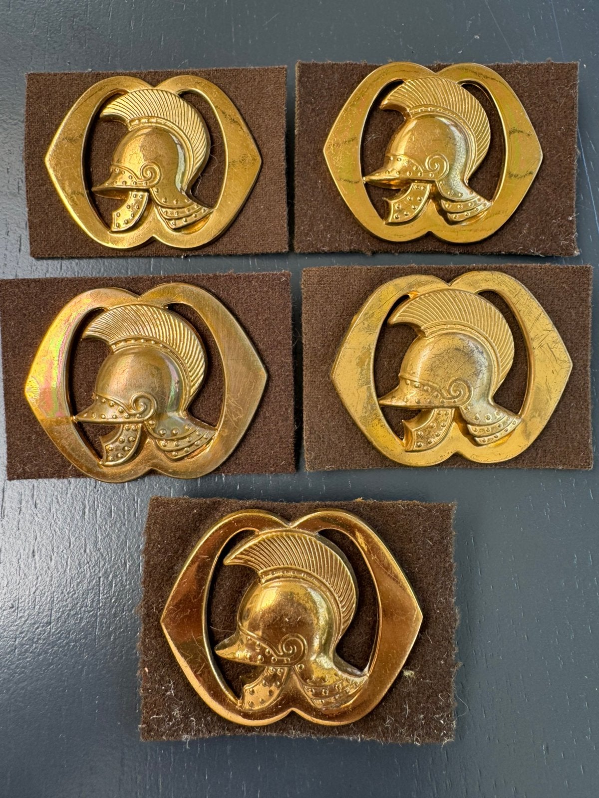 KL 5 baretemblemen Genie, Ophalen of Verzenden, Landmacht, Nederland, Embleem of Badge