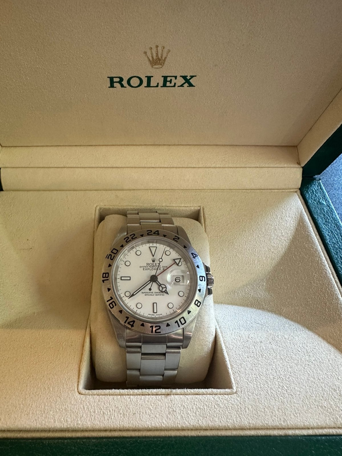 Rolex Explorer II Polar (16570), Ophalen of Verzenden, Zo goed als nieuw, Staal, Rolex