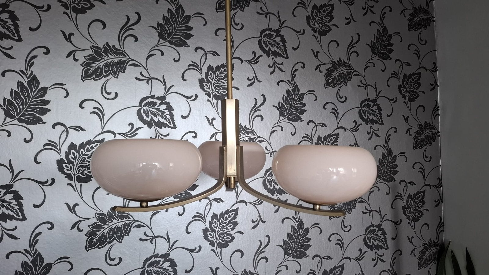 Art deco lamp chroom glas, Ophalen
