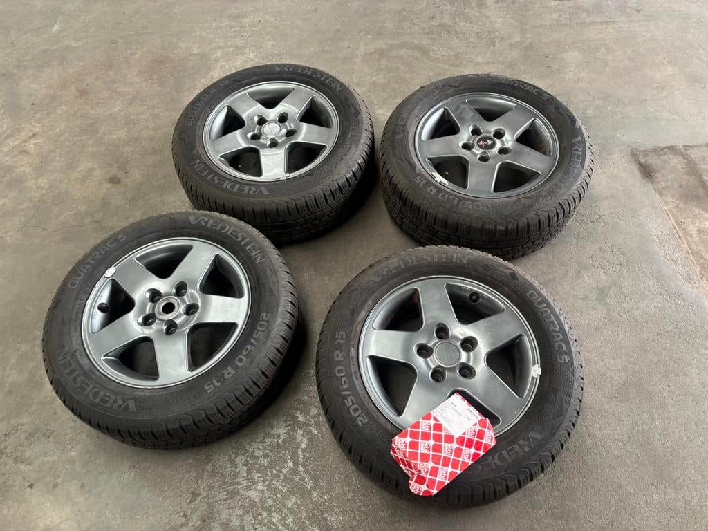 4x Mercedes 124/201(190) lichtmetalen velgenall weather, Auto-onderdelen, Ophalen, Gebruikt, 15 inch, 205 mm