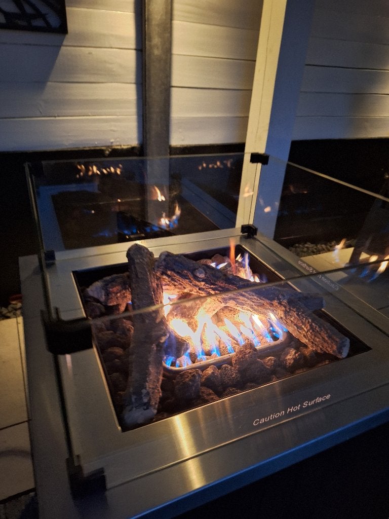 sfeer haard, Ophalen of Verzenden, Zo goed als nieuw, Vrijstaande haard, Gashaard
