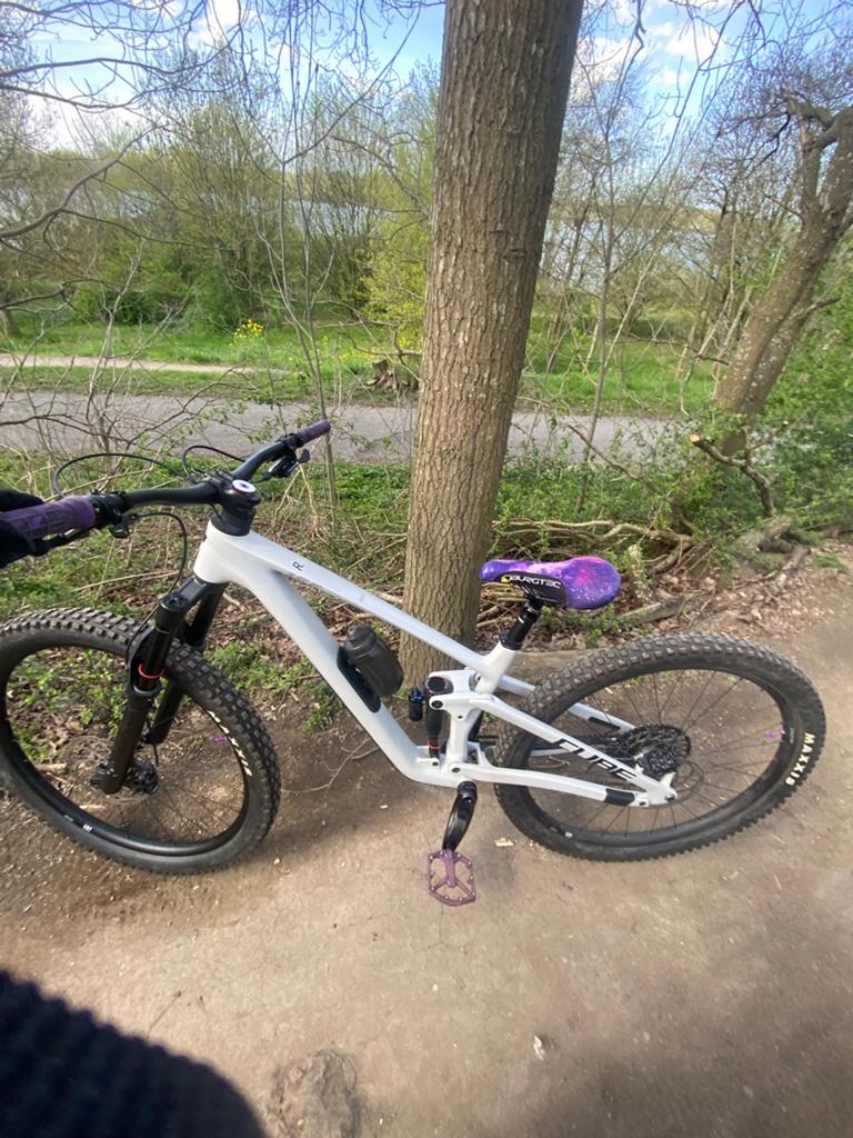 Cube full suspension mountainbike maat m enduro, Ophalen of Verzenden, Zo goed als nieuw, Aluminium, 24 inch of meer