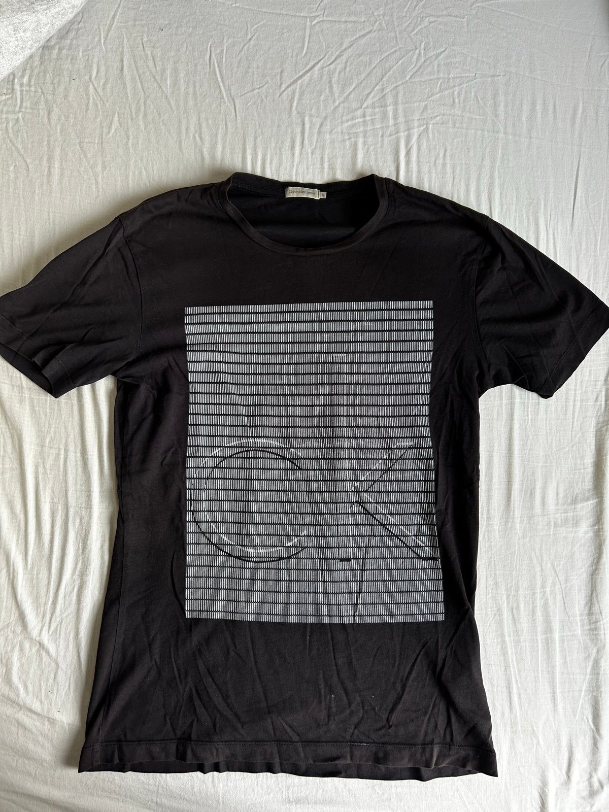 Calvin Klein T-shirt, Ophalen of Verzenden, Gedragen, Maat 46 (S) of kleiner, Zwart