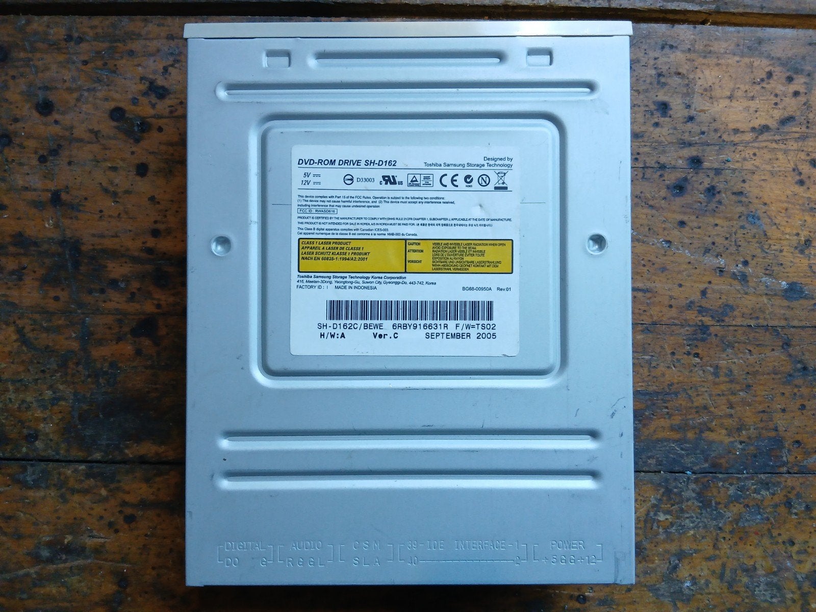 Toshiba Samsung DVD-ROM Drive SH-D162 - Intern, Intern, Gebruikt, Dvd, Ophalen of Verzenden