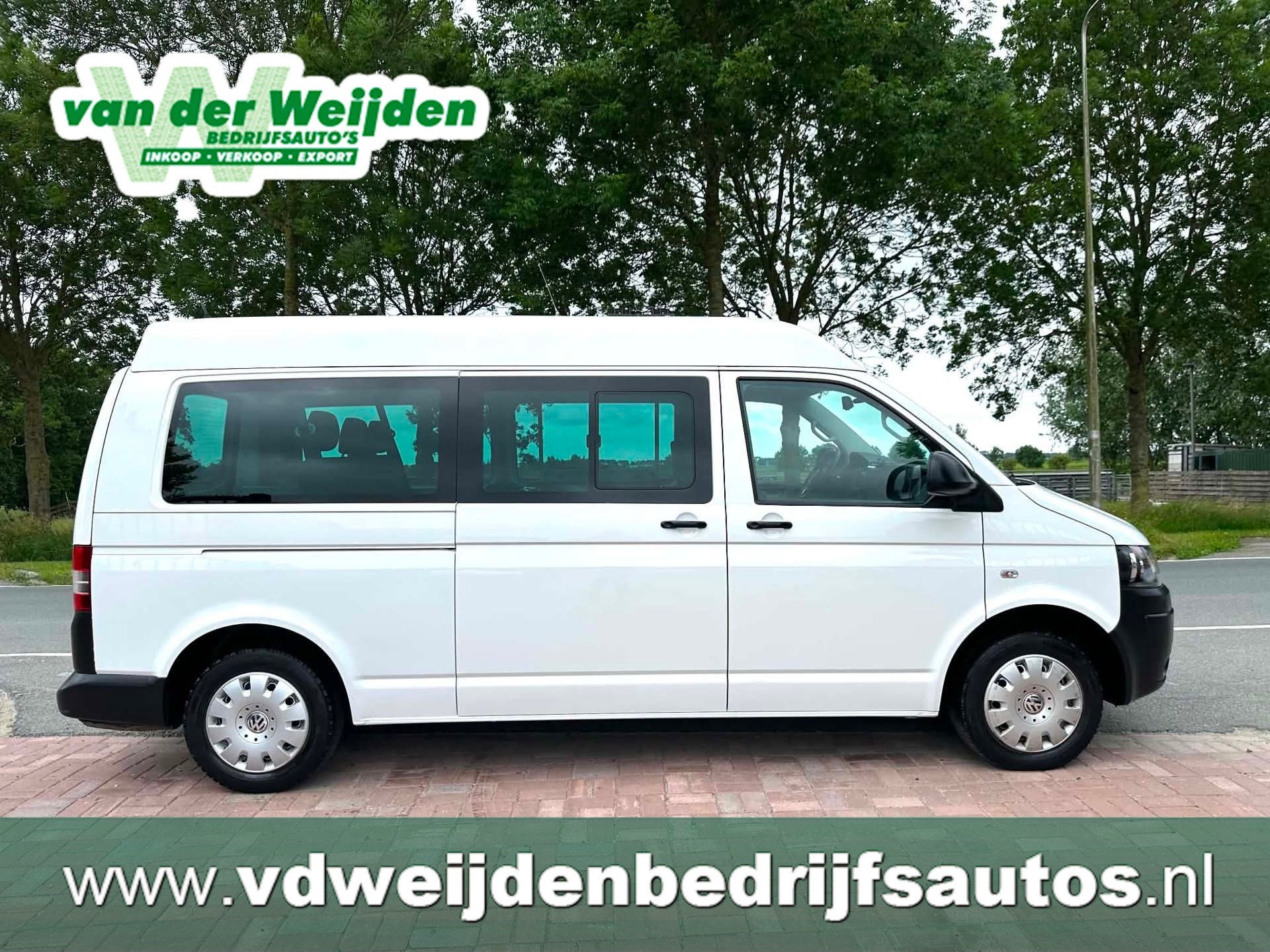 Volkswagen Transporter Kombi 2.0 TDI L2H2 AUTOMAAT MARGE 9 P, Auto's, Euro 5, Stof, 241 €/maand, 2500 kg