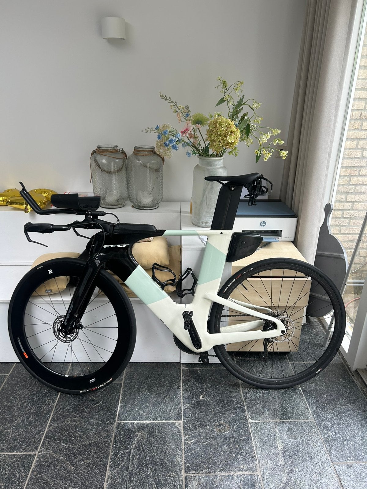 Felt IA advanced maat 56/L tijdrit/triathlonfiets raceklaar, Carbon, Zo goed als nieuw, Meer dan 20 versnellingen, 53 tot 57 cm