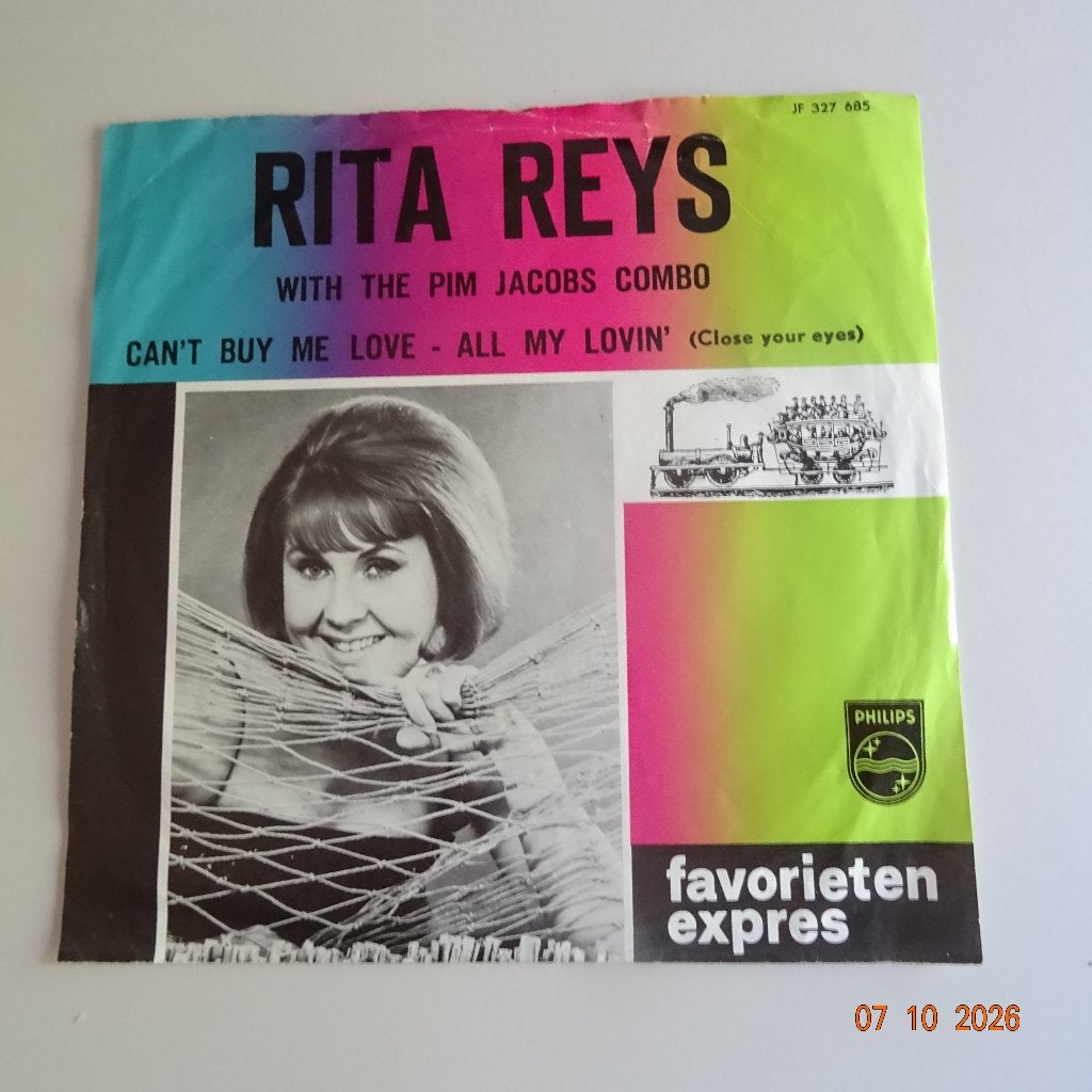 Rita Reys - Can't Buy Me Love/All My Lovin', Cd's en Dvd's, Gebruikt, Verzenden, 7 inch, Beschermende buitenhoes