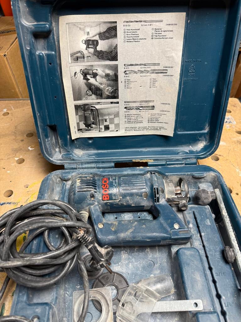 Bosch Rotocut met koffer, Ophalen of Verzenden, Gebruikt, Elektrisch, Bovenfrees