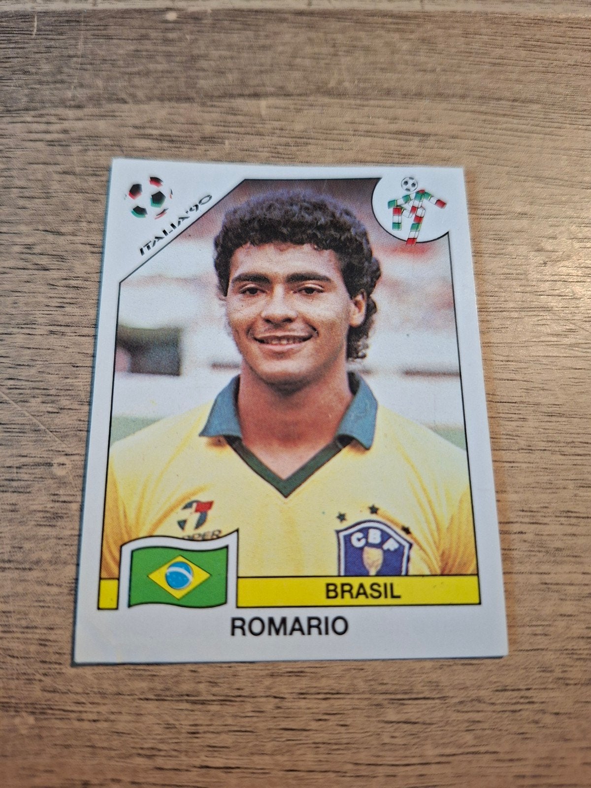 Panini, Romario, WK World Cup 1990 Italia., Ophalen of Verzenden, Zo goed als nieuw, Buitenlandse clubs, Poster, Plaatje of Sticker