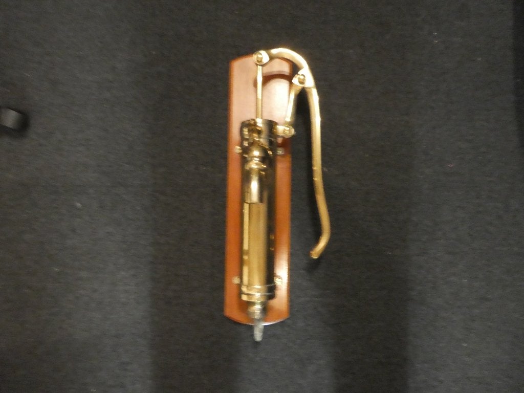 messing sierpomp, Ophalen, Gebruikt, Handmatig, Bronpomp