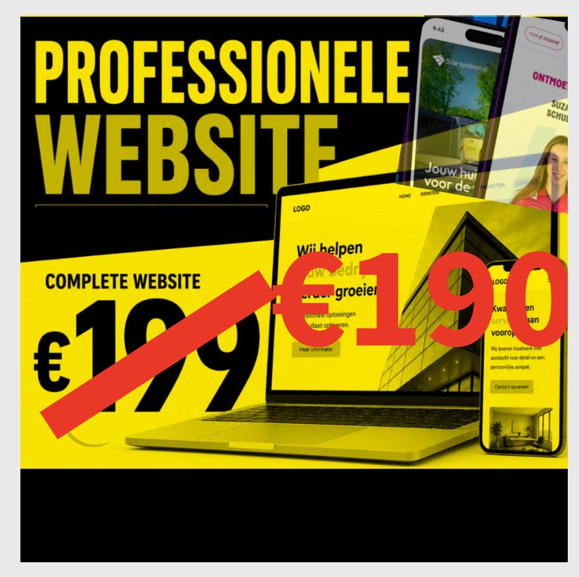 Logo Website design laten maken zzp BV particulier, Computers en Software, Ontwerp- en Bewerkingssoftware, Ophalen of Verzenden