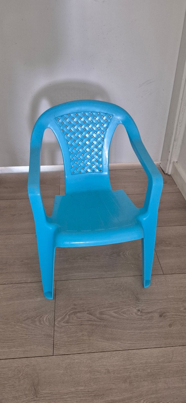 2x Blauwe kinderstoel, kunststof, Ophalen, Gebruikt, Stoel(en)