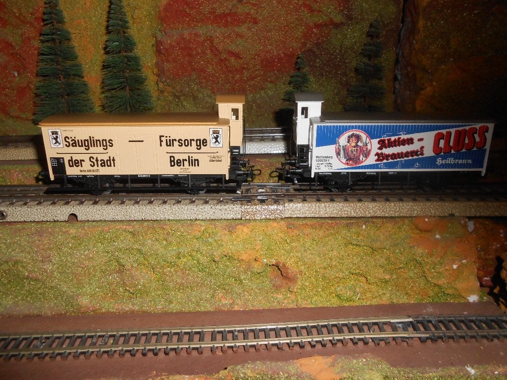 Märklin 4780 en 4781, 2 Länderbahn goederenwagons, Wisselstroom, Treinset, Nieuw, Ophalen of Verzenden