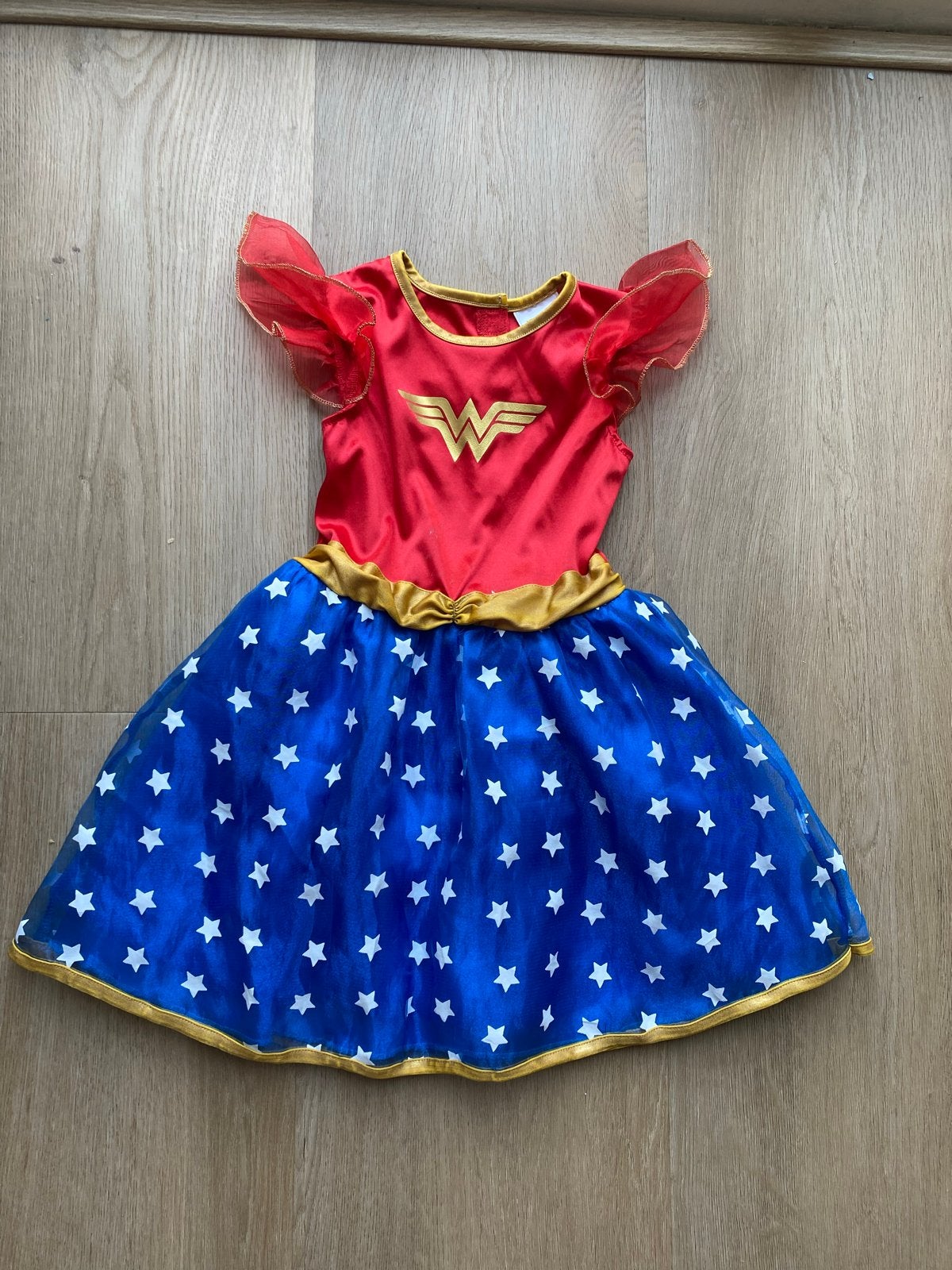 Wonder Woman verkleedkleding maat 92, Ophalen of Verzenden, Gebruikt, Meisje, Jurk of Rok