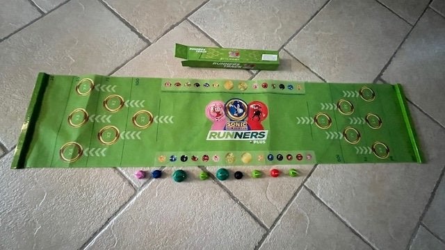 Sonic runners track speelveld en figuurtjes van plus, Verzamelen, Albert Heijn, Ophalen of Verzenden
