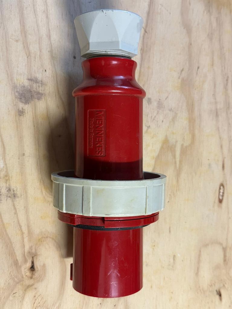 Krachtstroom stekker CEE 63A 5-polig 400V Rood, Ophalen, Gebruikt, Stekker
