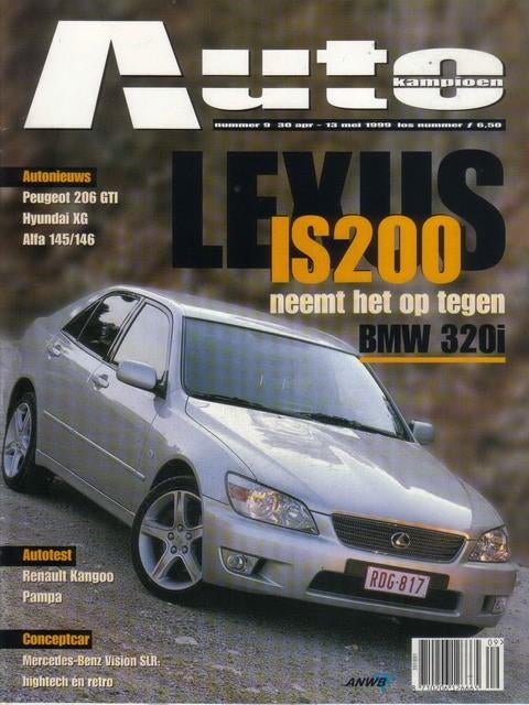 Autokampioen 9 1999: Lexus IS200 - BMW 320i - Peugeot 206GTI, Ophalen of Verzenden, Gelezen, Algemeen