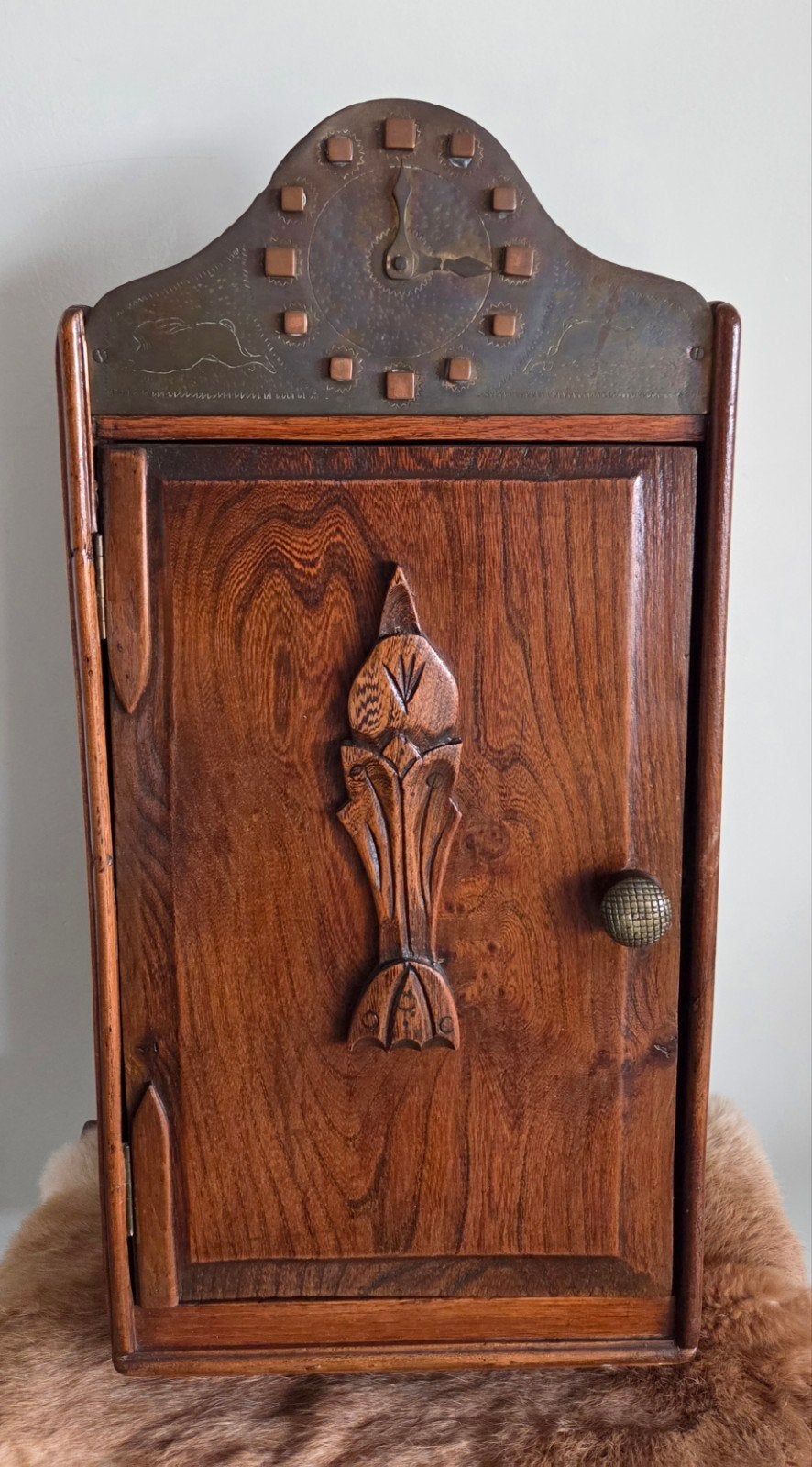 Antiek eiken medicijnkastje – Amsterdamse School (ca 1920), Antiek en Kunst, Ophalen