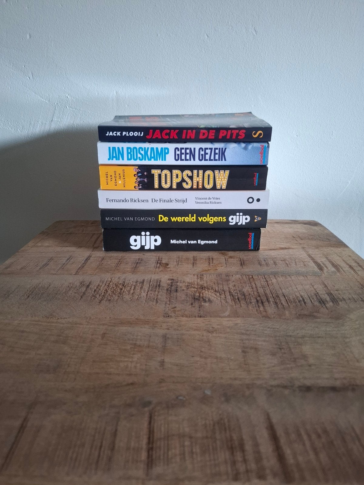 Boeken over sport: Fernando Ricksen, Gijp, Jack in de Pits, Ophalen, Gelezen, Diverse auteurs, Balsport