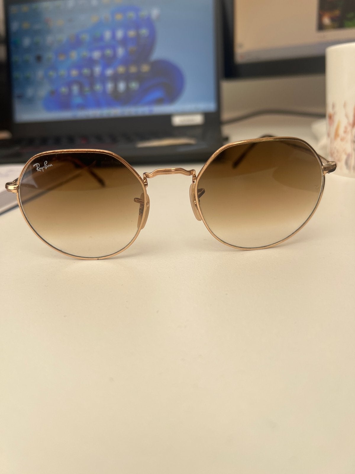 Ray-Ban Jack RB 3565 Zonnebril, Zonnebril, Bruin, Ophalen of Verzenden, Zo goed als nieuw