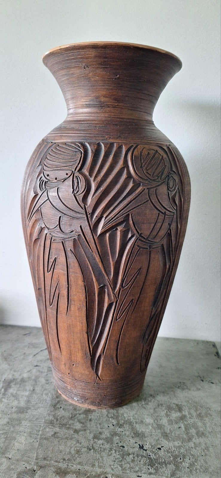 Unieke Vintage Keramiek Vaas, Ophalen of Verzenden