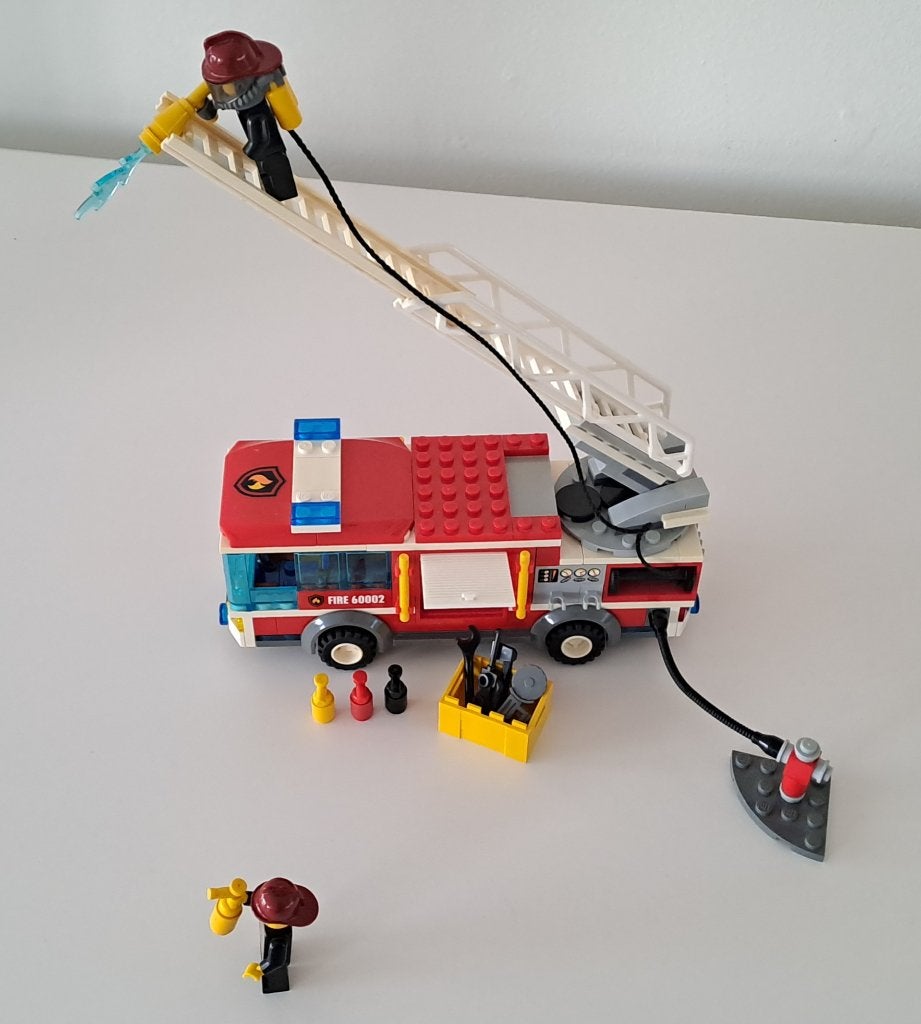 LEGO City brandweertruck 60002, Lego, Inclusief instructies, Ophalen of Verzenden, Complete set