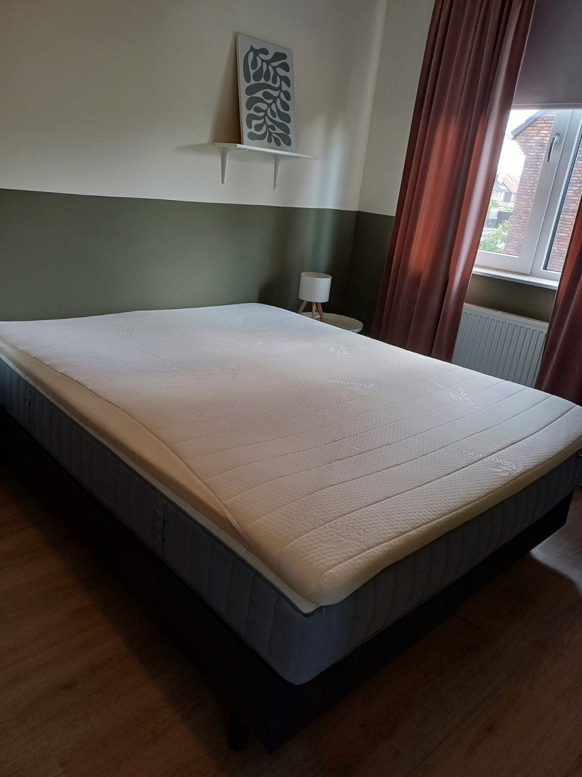 Ikea matras en topper 160x200 cm., Tweepersoons, Ophalen of Verzenden, Zo goed als nieuw, Matras
